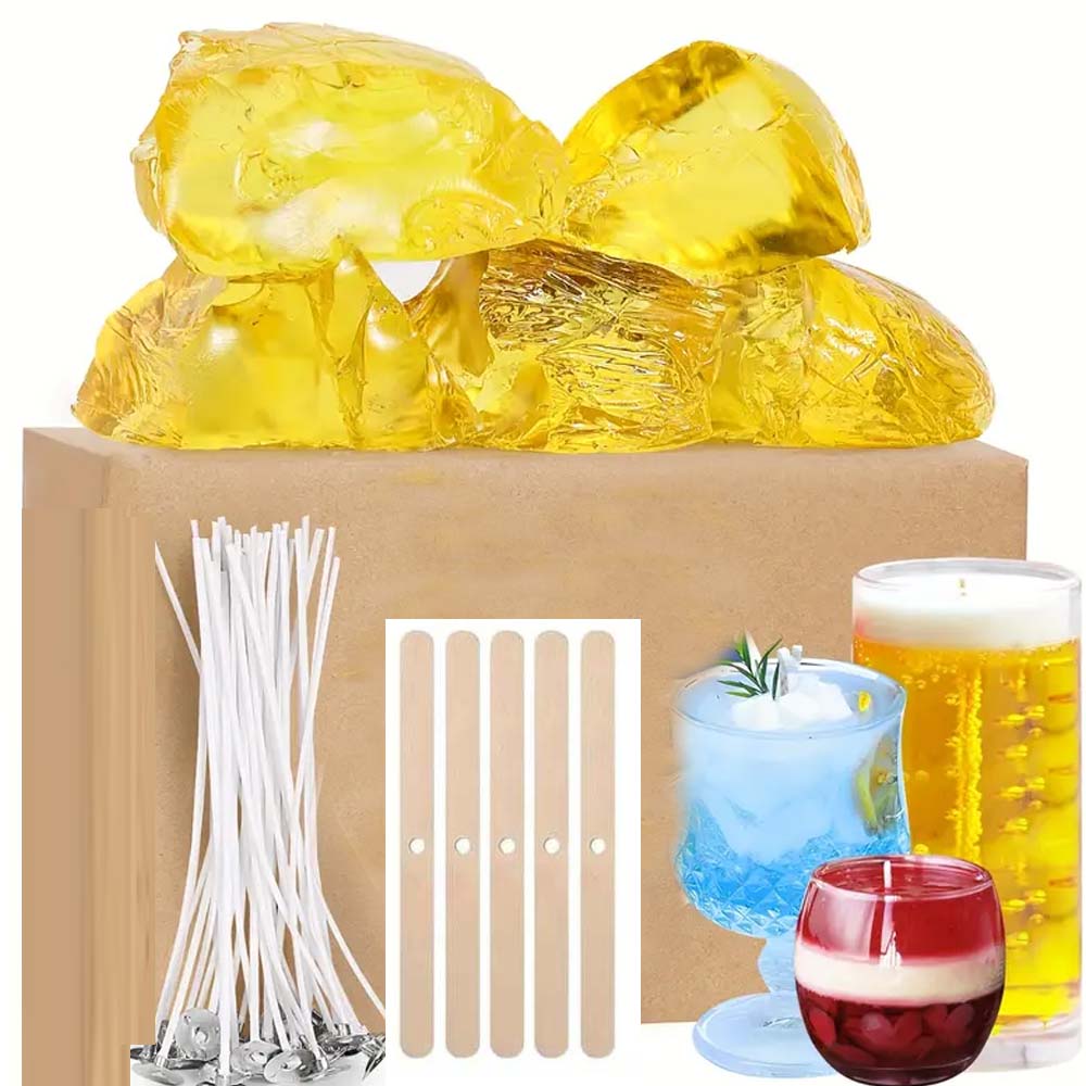 Candle Making Workshop - 200 g gelbes, transparentes Gel-Geleewachs für