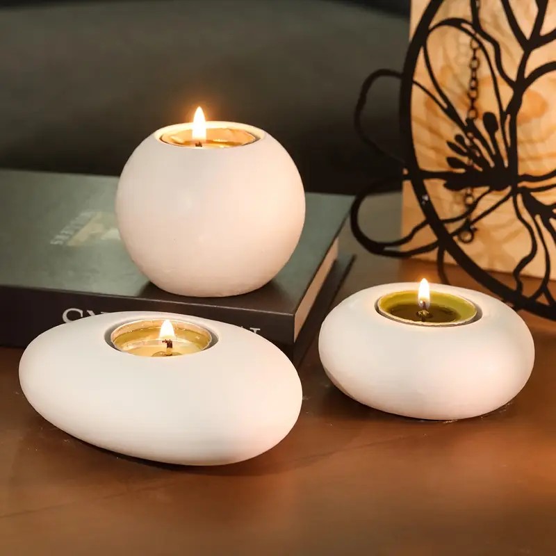 Candle Making Items - Teelichthalter aus Kunstharz, Silikonform, Kristallkugel/Kugel, Epoxidharzform,