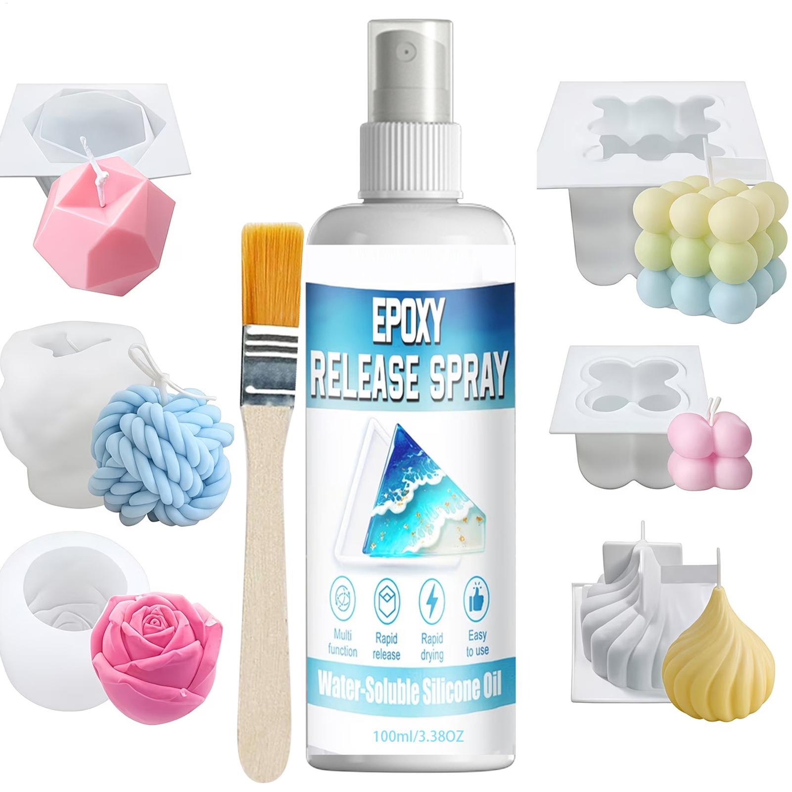 Candle Making Workshops - Silikon-Entformungsspray 100ml Formentfernungs-Schmiermittel Schnelltrocknend für Seifen-