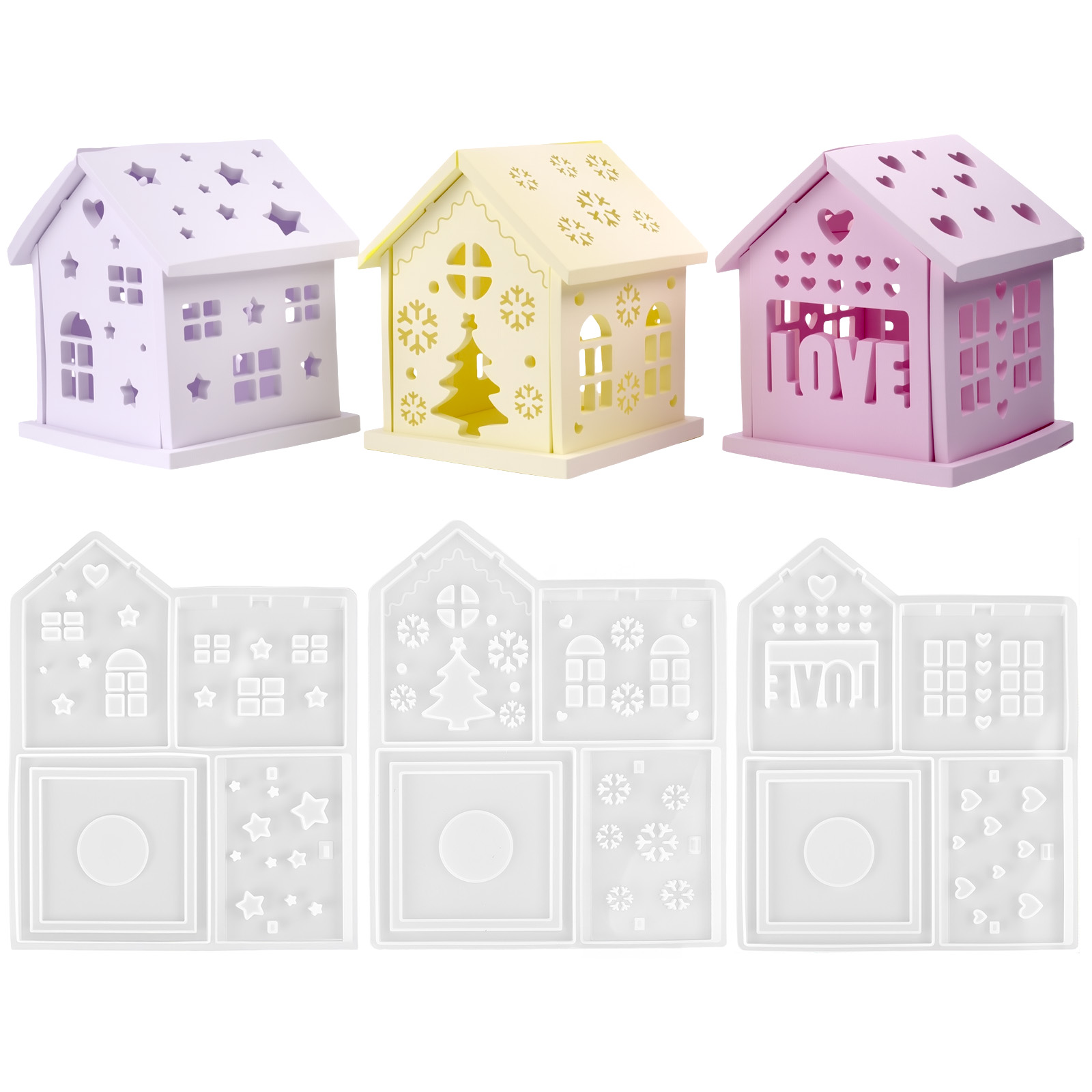 3D Haus Silikonform DIY Weihna – Candle Making Items Bewertung und Preis