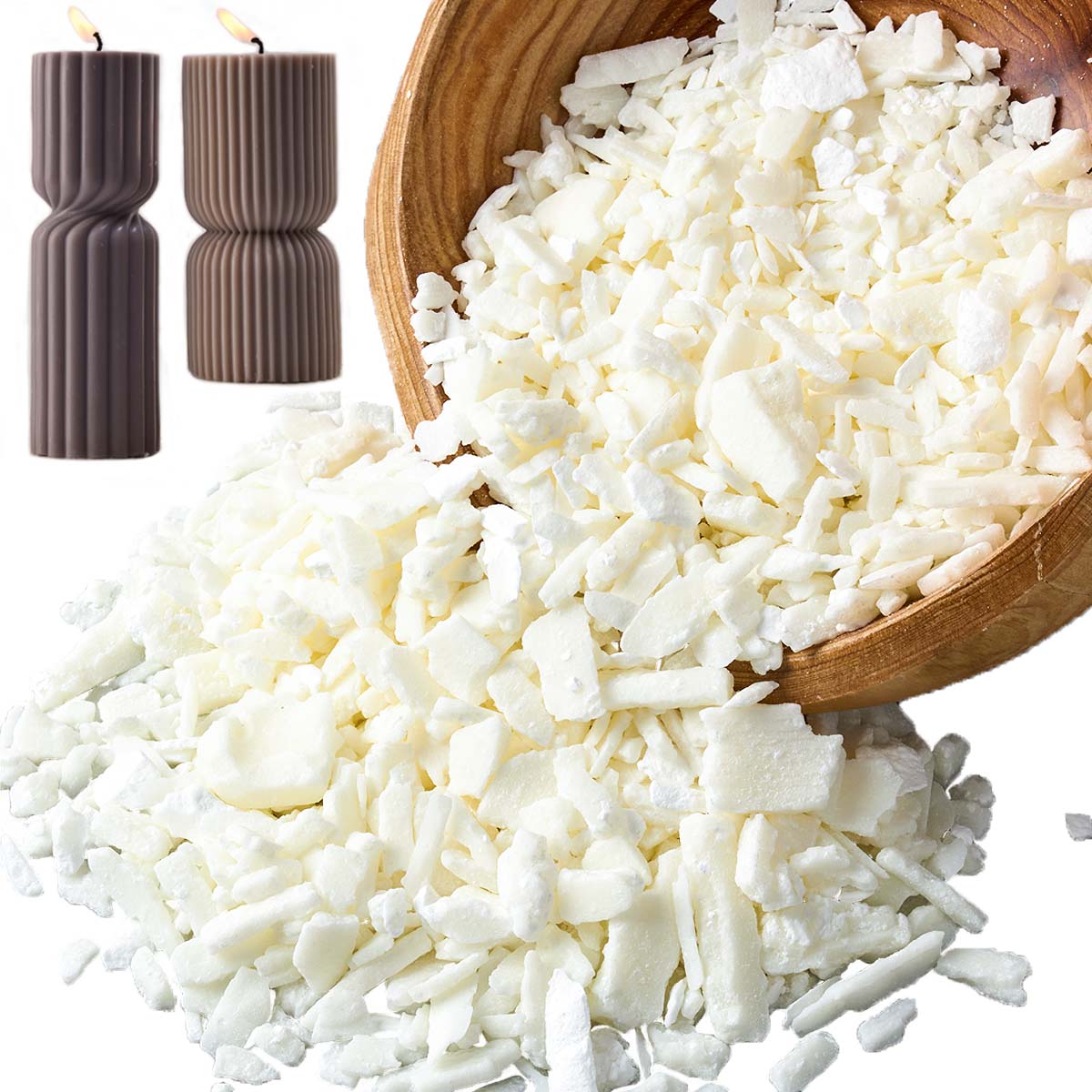 1 Pfund reinweißes Sojawachs f – Candle Making Kits Bewertung und Preis