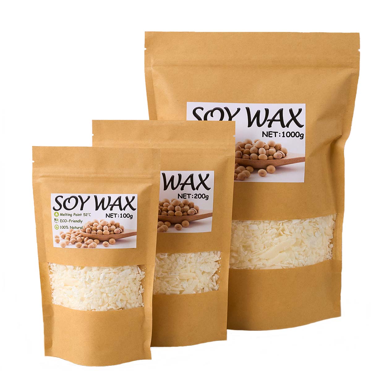 1 Pfund reinweißes Sojawachs f – Candle Making Kits Bewertung und Preis