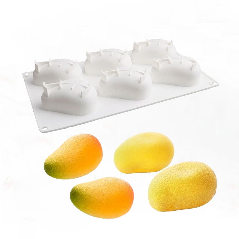 6-fach Mango-förmige Kuchenfor – Candle Making Items Bewertung und Preis