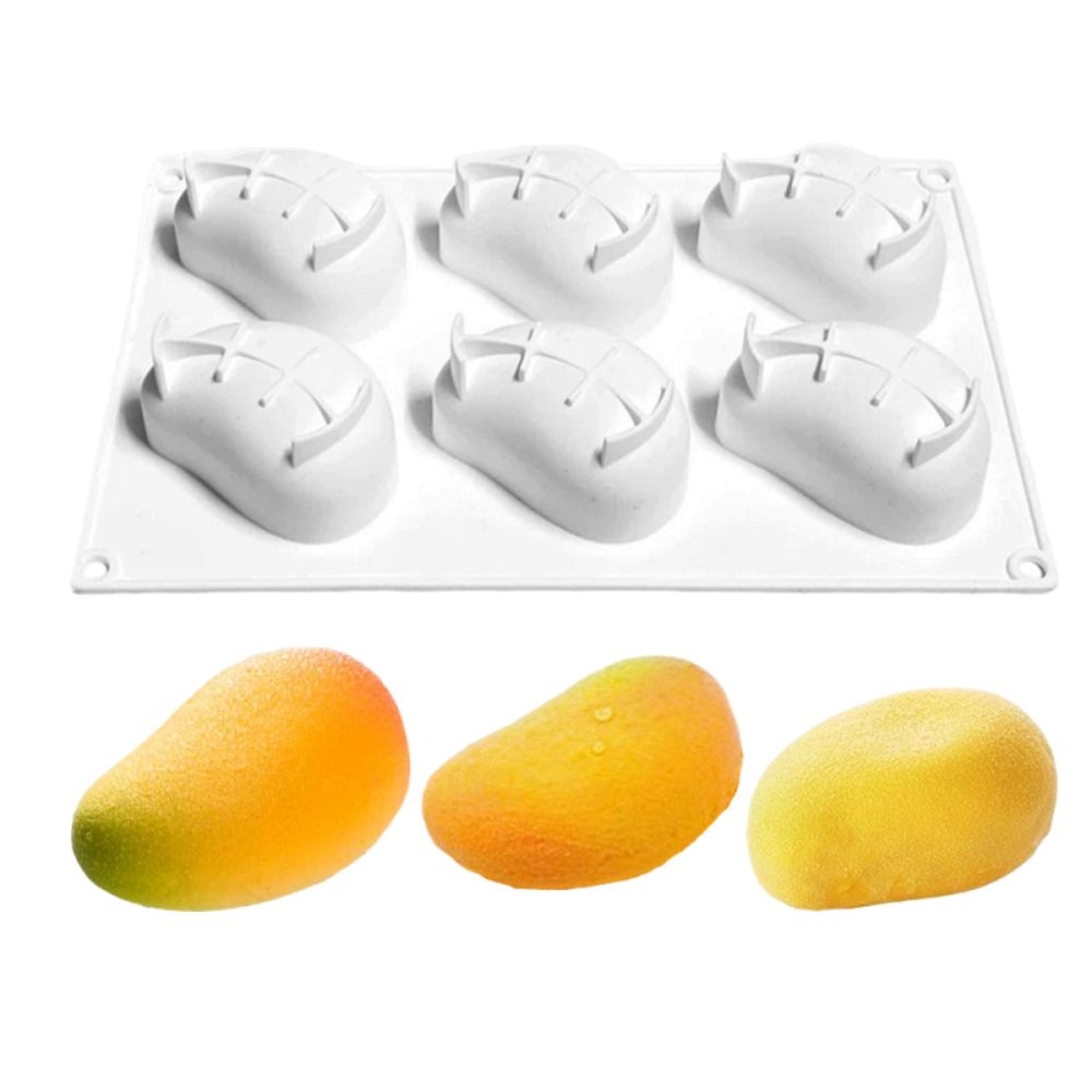 6-fach Mango-förmige Kuchenfor – Candle Making Items Bewertung und Preis