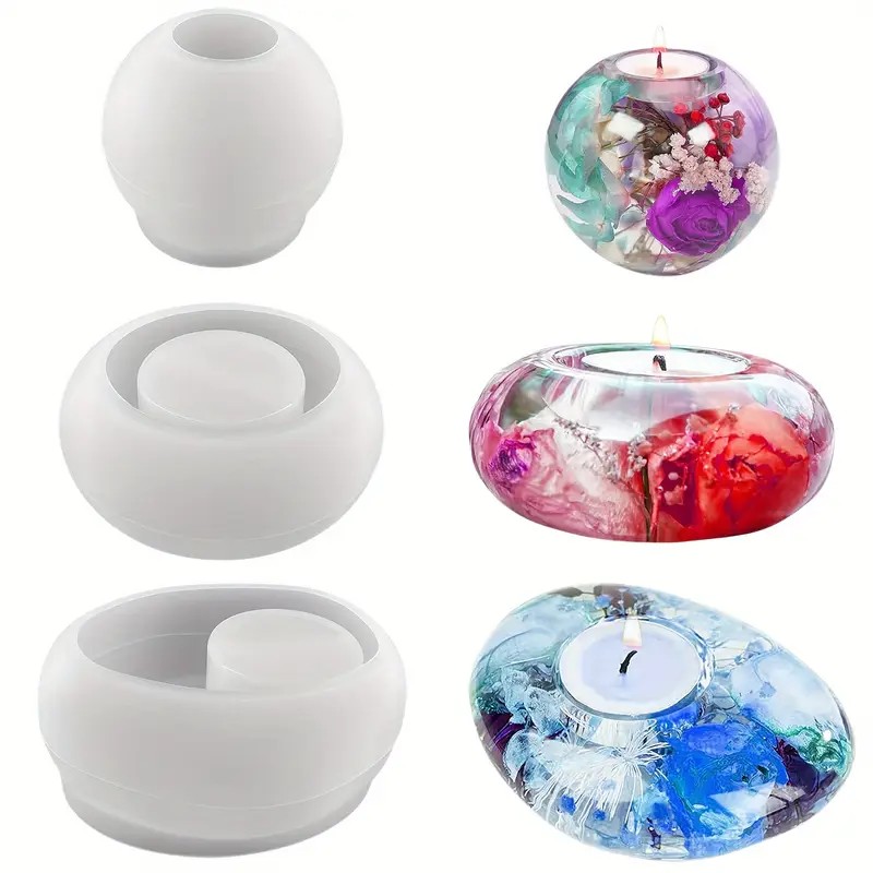 Teelichthalter aus Kunstharz,  – Candle Making Items Bewertung und Preis